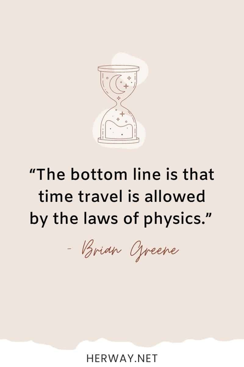 Das Fazit ist, dass Zeitreisen nach den Gesetzen der Physik zulässig sind.