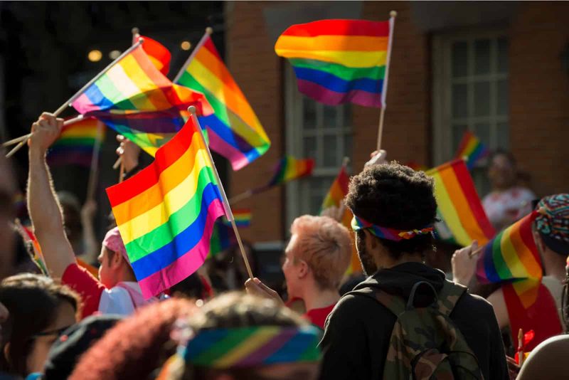 LGBT-Anhänger auf der Pride-Parade