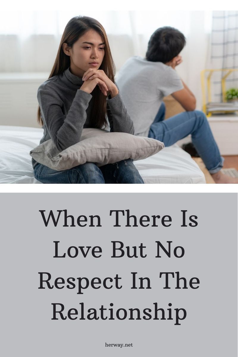 Wenn es Liebe, aber keinen Respekt in der Beziehung gibt
