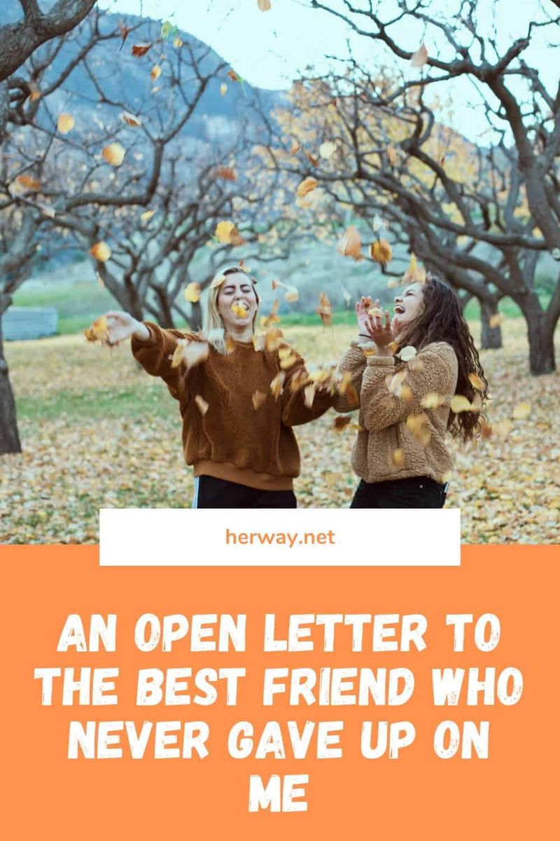 Ein offener Brief an die beste Freundin, die mich nie aufgegeben hat